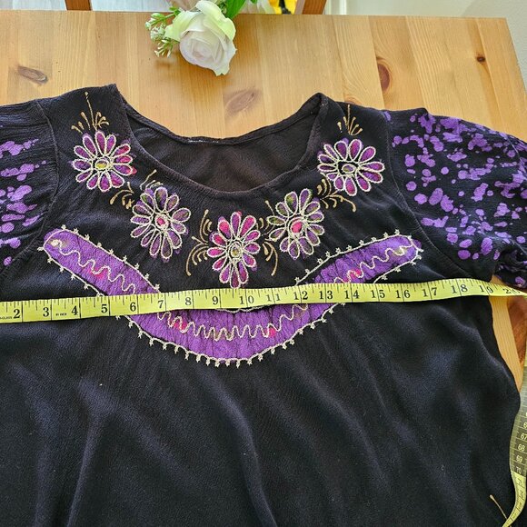 Women Hindus Summer short Sleeve Dress - Picture 8 of 12